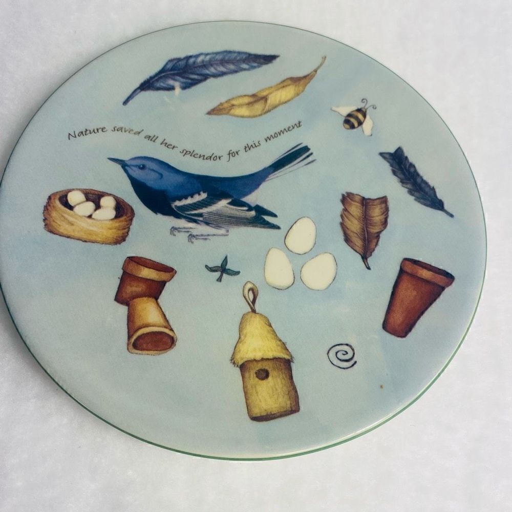 Russ Berrie and Co Bird  Nature Saved All Her Splendor Collectable Plate